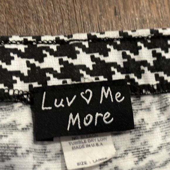 Luv Me More womens ladies Pencil Skirt Black White Large - Picture 3 of 8